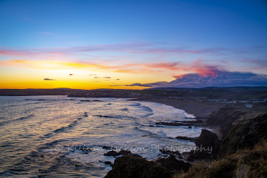 sunset, owenahincha, beach, rosscarbery, west cork, cork, ireland, wild atlantic way