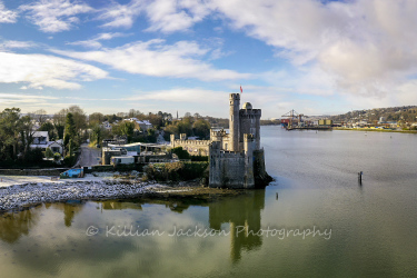 drone, mavic 2 pro, snow, blackrock, blackrock castle, cork, cork city, ireland, river, river lee