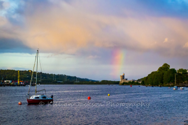 blackrock, blackrock castle, cork, cork city, ireland, rainbow, river, river lee