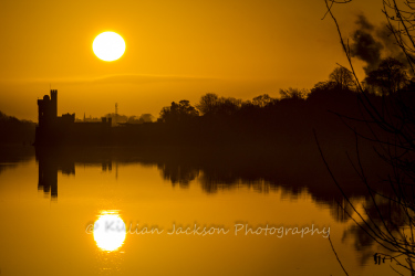 river, river lee, cork, ireland, sunrise, blackrock, castle, blackrock castle