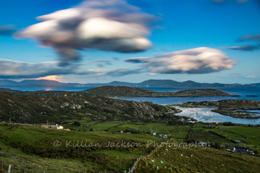 moonrise, moon, ring of kerry, kerry, ireland