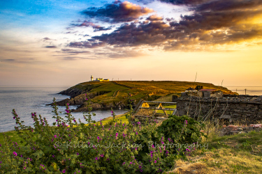 sunset, galley head, west cork, cork, ireland, wild atlantic way