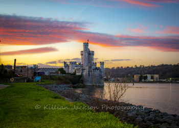 sunset, blackrock, blackrock castle, cork, cork city, ireland, river, river lee