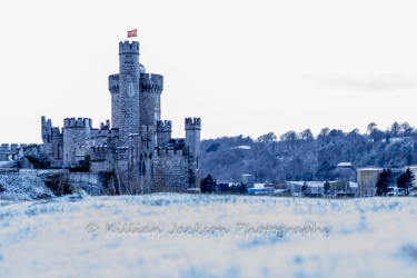 snow, blackrock, castle, cork, ireland