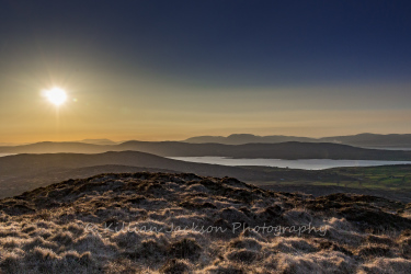 sunset, mt gabriel, cork, ireland