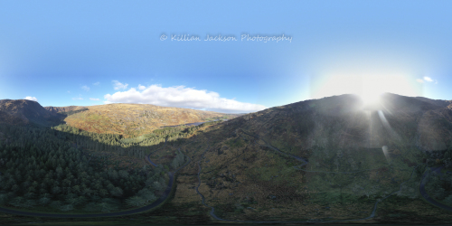 360, drone, mavic 2 pro, gougane barra, west cork, cork, ireland