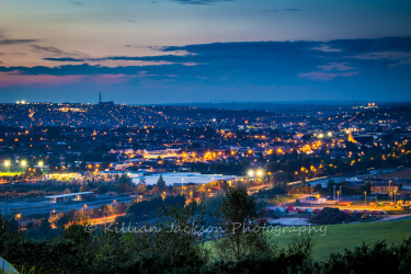 cork, cork city, ireland, dusk