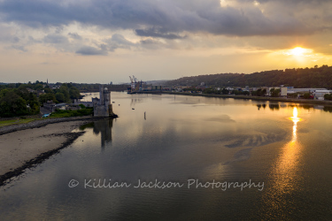 drone, mavic 2 pro, blackrock, blackrock castle, cork, cork city, ireland, river, river lee