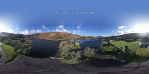 360, drone, mavic 2 pro, gougane barra, west cork, cork, ireland