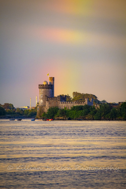 rainbow, blackrock, blackrock castle, cork, cork city, ireland, river, river lee