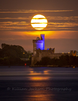 harvest, moon, blackrock, castle, cork, cork city, ireland, river lee