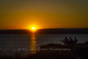 sunset, galley head, west cork, cork, ireland, wild atlantic way