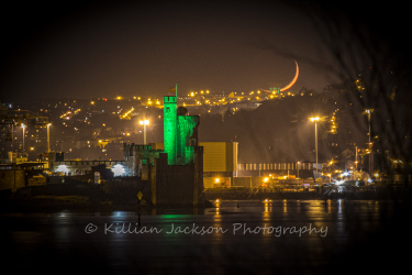 crescent, moon, blackrock, blackrock castle, cork, cork city, ireland, river, river lee